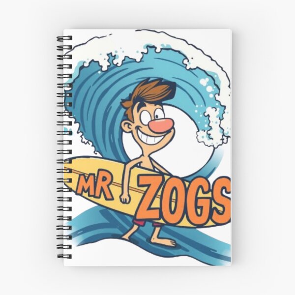 Item preview, Mr Zogs Funny Cartoon Surfer Dude Riding Wave | Retro Surfing Humor designed and sold by MystiColo.