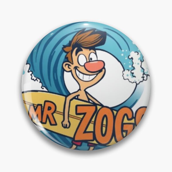 Item preview, Mr Zogs Funny Cartoon Surfer Dude Riding Wave | Retro Surfing Humor designed and sold by MystiColo.