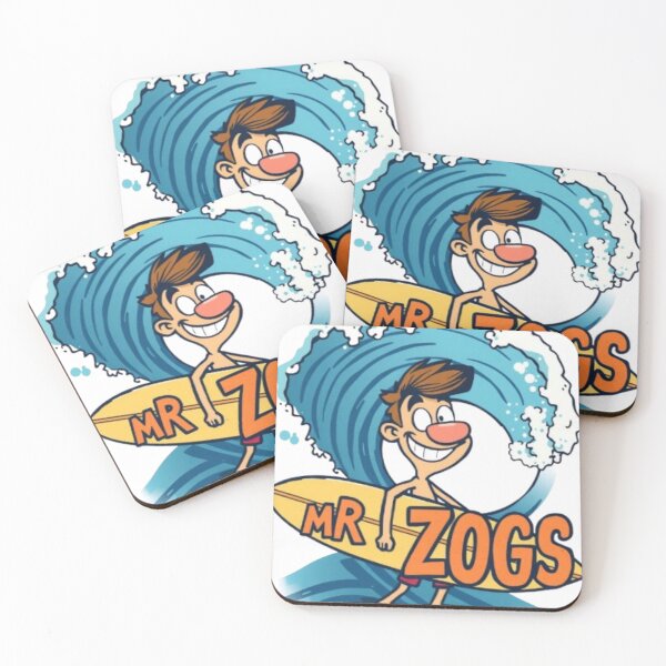 Item preview, Mr Zogs Funny Cartoon Surfer Dude Riding Wave | Retro Surfing Humor designed and sold by MystiColo.