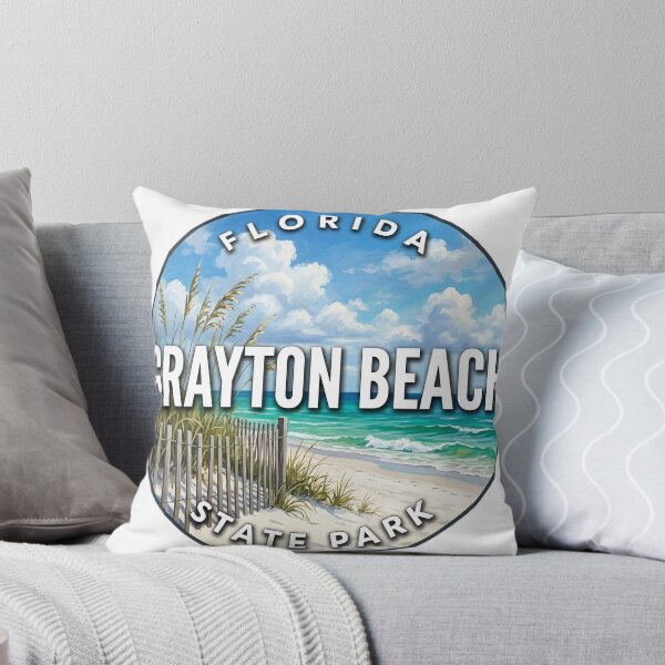 Item preview, Grayton Beach State Park Florida Emerald Summer Round Badge Sticker designed and sold by DetourDgn.
