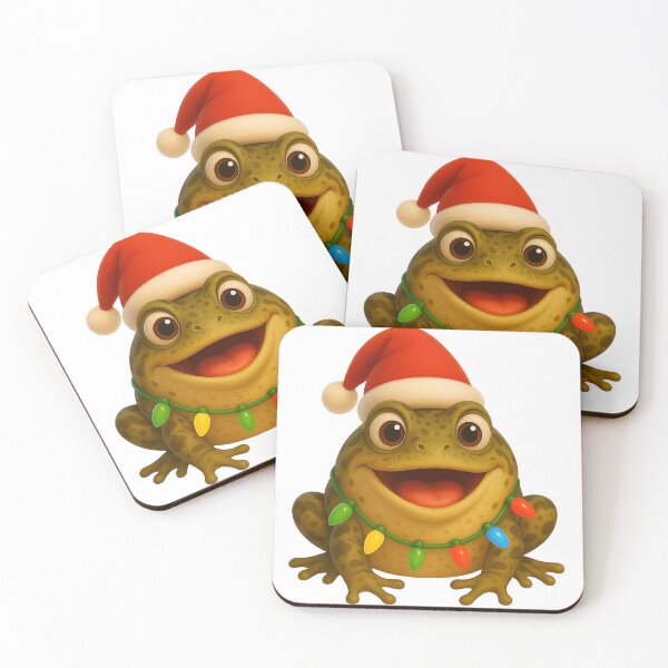 Item preview, Joyful Common Frog Christmas designed and sold by Sillytoe.