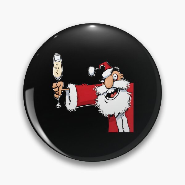 Item preview, Merry Santa Toasting Celebration Cartoon designed and sold by CoastalCraftArt.
