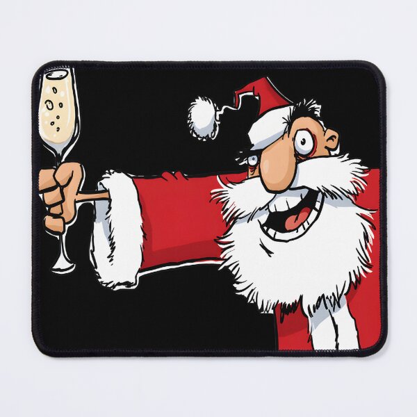 Item preview, Merry Santa Toasting Celebration Cartoon designed and sold by CoastalCraftArt.