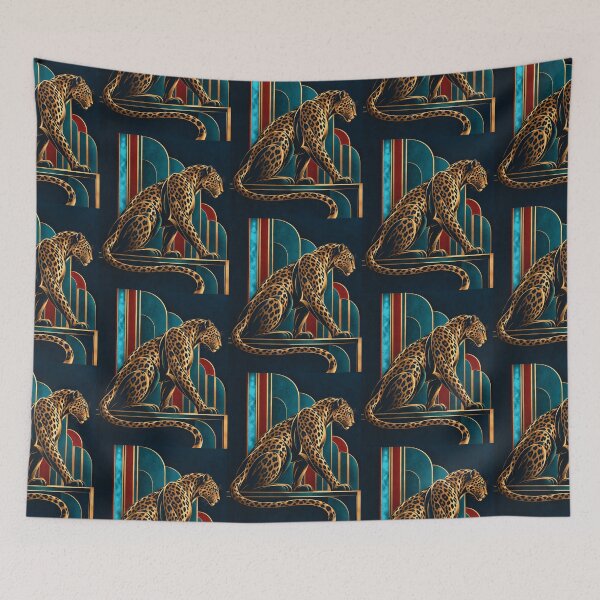 Item preview, Art deco leopard magic designed and sold by saranagliccuris.