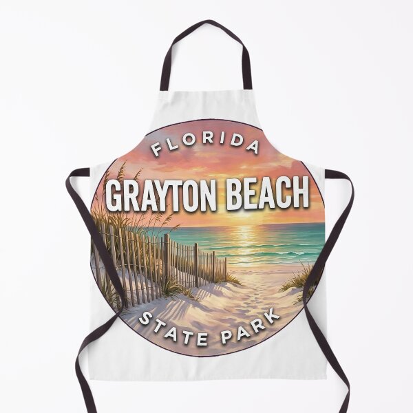 Item preview, Grayton Beach State Park Florida Gulf Sunset Round Badge Sticker designed and sold by DetourDgn.