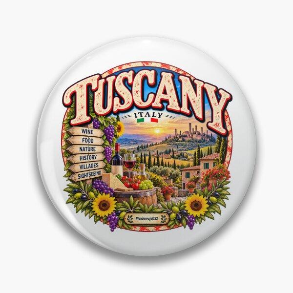 Item preview, Tuscany Italy – Tuscan Vineyards & Dolce Vita designed and sold by Wandervogel123.
