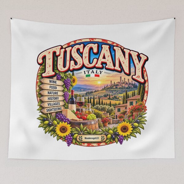 Item preview, Tuscany Italy – Tuscan Vineyards & Dolce Vita designed and sold by Wandervogel123.