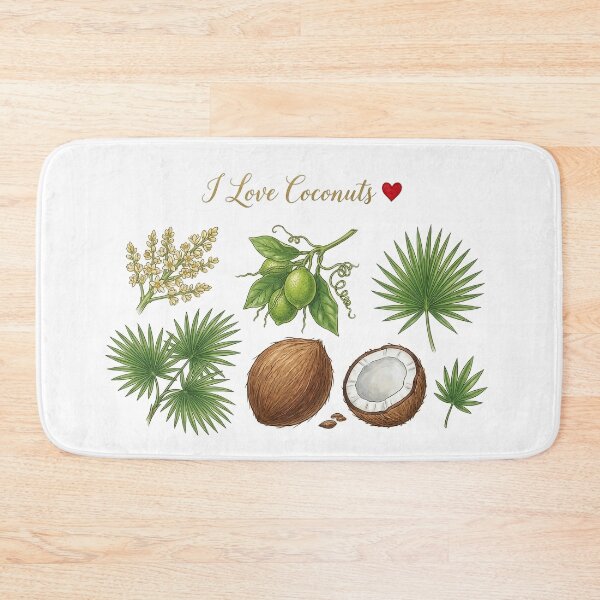 Item preview, I love Coconuts  designed and sold by Nosa-shop.