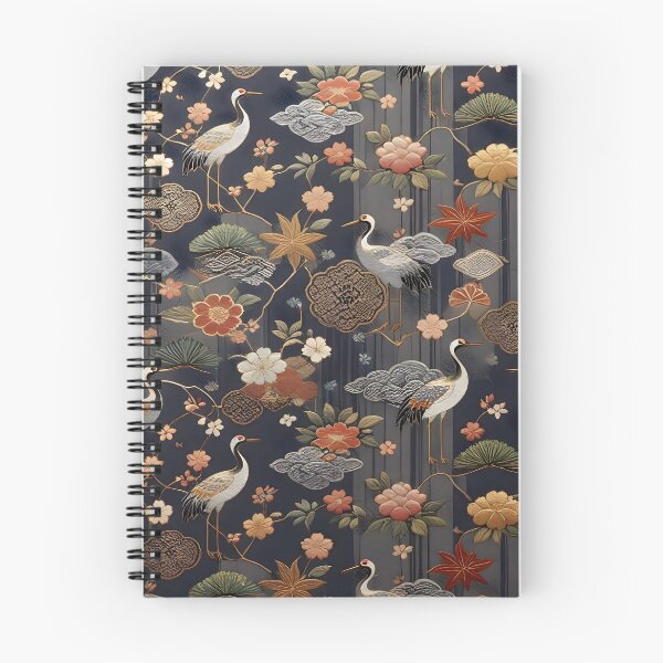 Item preview, Japanese Crane Blossom Pattern designed and sold by Sybille-Yates.