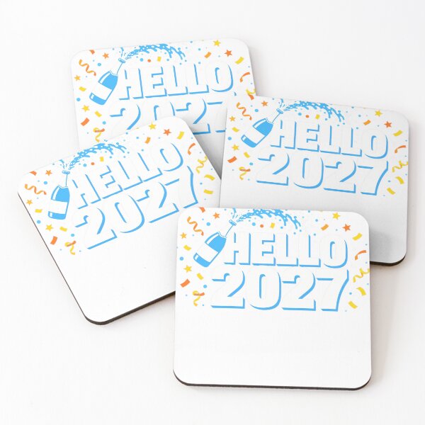 Artikelvorschau, Hello 2027 Happy New Year Celebration Gift entworfen und verkauft von HappyVibration.