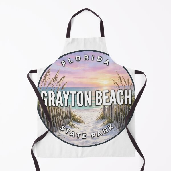 Item preview, Grayton Beach State Park Florida Pastel Sunrise Round Badge Sticker designed and sold by DetourDgn.