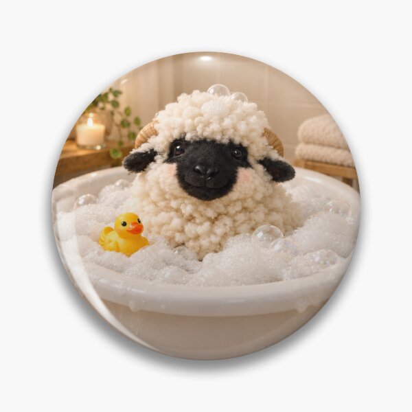 Item preview, Relaxing Valais Blacknose Sheep Bubble Bath designed and sold by Sillytoe.