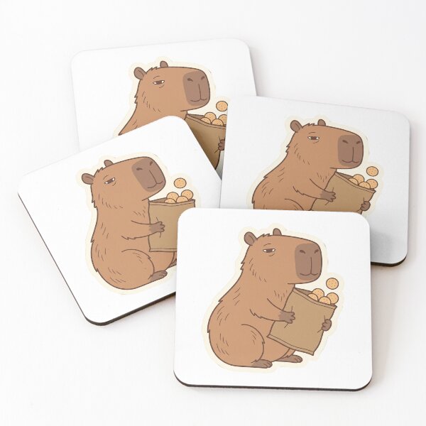 Item preview, Cute Capybara Brought Snacks No Opinions designed and sold by Keizoku Studio.