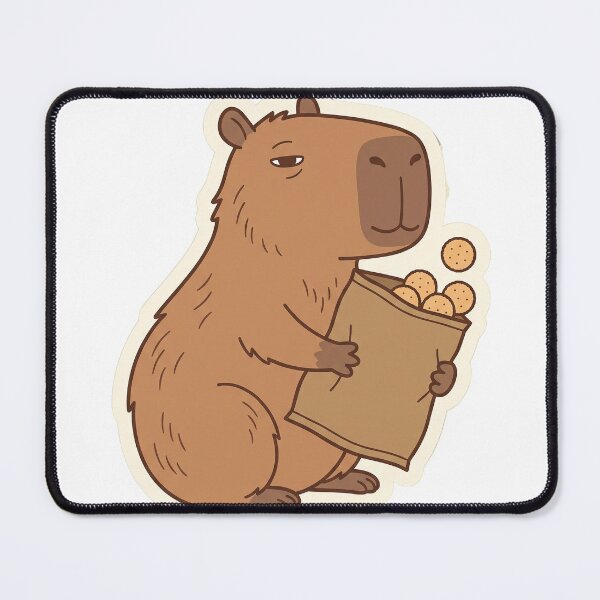 Item preview, Cute Capybara Brought Snacks No Opinions designed and sold by Keizoku Studio.