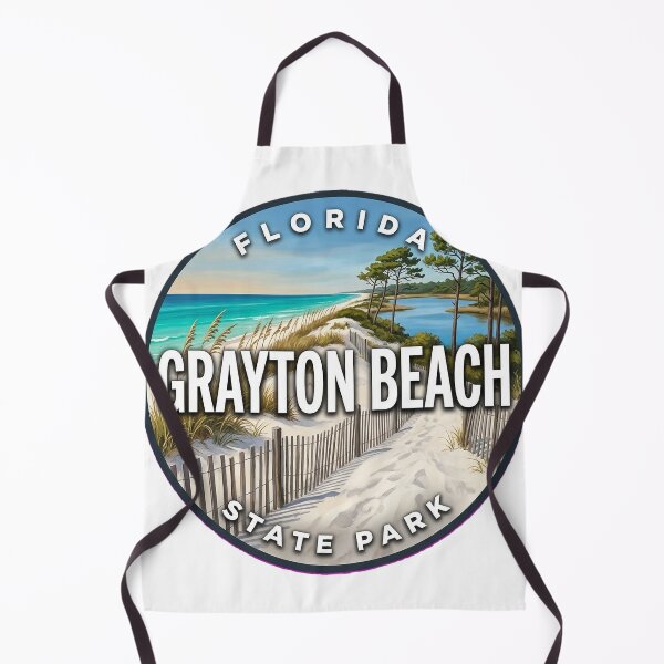 Item preview, Grayton Beach State Park Florida Dune Lake Round Badge Sticker designed and sold by DetourDgn.