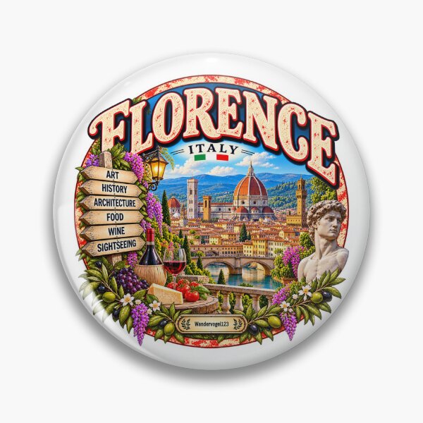 Item preview, Florence, Italy – Renaissance Art & Tuscany Travel Design designed and sold by Wandervogel123.