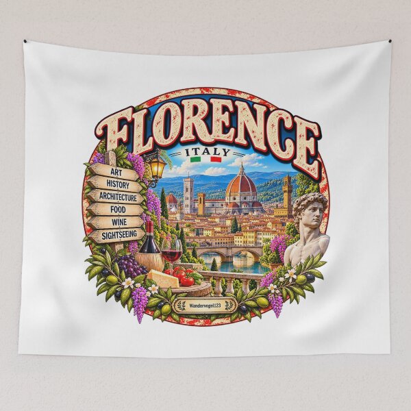 Item preview, Florence, Italy – Renaissance Art & Tuscany Travel Design designed and sold by Wandervogel123.
