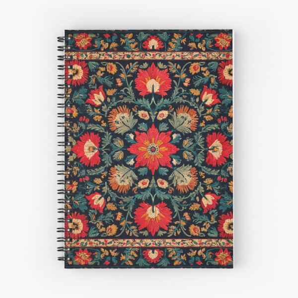 Item preview, Uzbek Suzani Floral Embroidery Pattern - Traditional Carpet Tapestry designed and sold by GrinGalore.