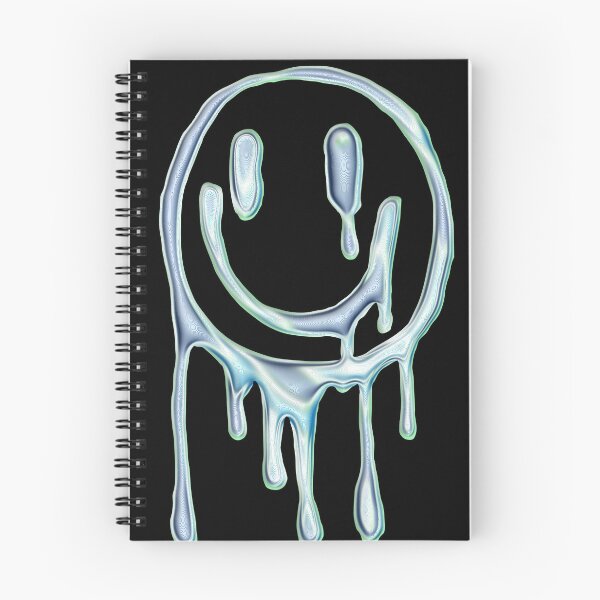 Item preview, Chrome Drip Smiley Graffiti – 3D Silver Chrome Street Art designed and sold by Tonband.
