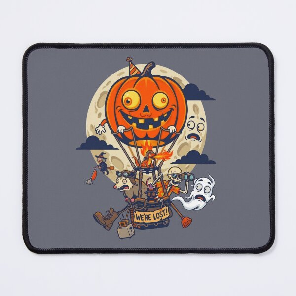 Item preview, We're Lost Funny Halloween Pumpkin Hot Air Balloon designed and sold by PalettePop..