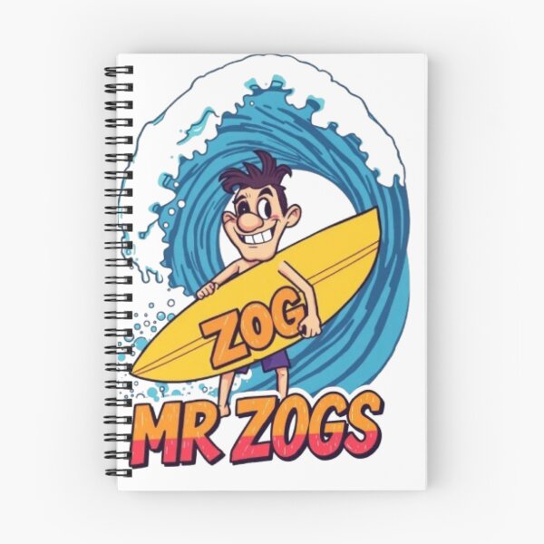 Item preview, Mr Zogs Smiling Surfer Dude with Yellow Surfboard | Vintage Surf Art designed and sold by MystiColo.