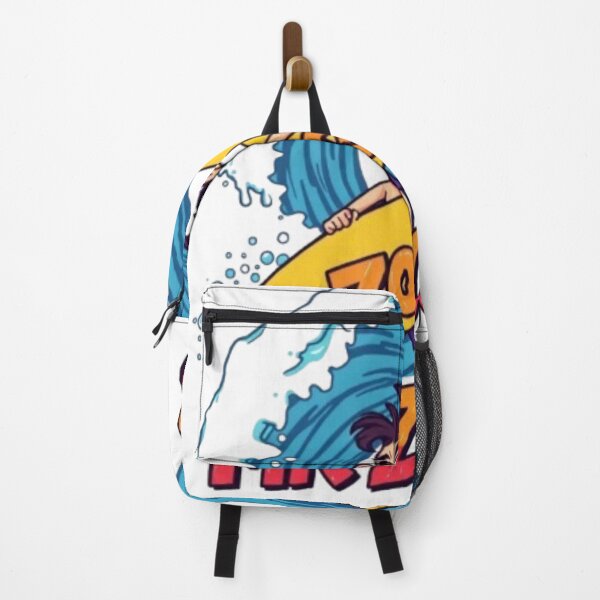 Item preview, Mr Zogs Smiling Surfer Dude with Yellow Surfboard | Vintage Surf Art designed and sold by MystiColo.