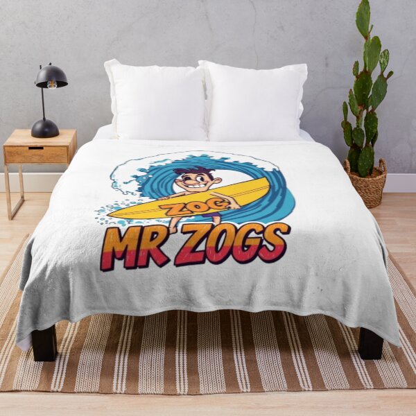 Aperçu de l'œuvre Mr Zogs, surfeur souriant avec planche de surf jaune | Illustration de surf vintage créée et vendue par MystiColo.