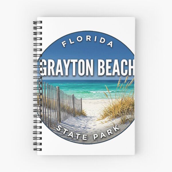 Item preview, Grayton Beach State Park Florida Autumn Dunes Round Badge Sticker designed and sold by DetourDgn.
