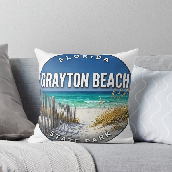 Item preview, Grayton Beach State Park Florida Autumn Dunes Round Badge Sticker designed and sold by DetourDgn.