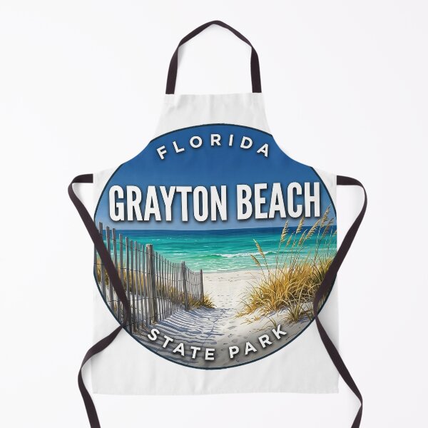 Item preview, Grayton Beach State Park Florida Autumn Dunes Round Badge Sticker designed and sold by DetourDgn.