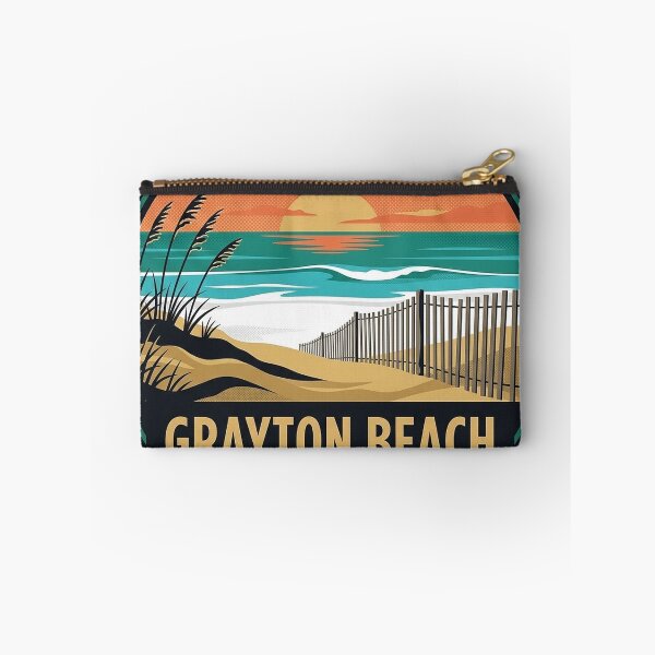 Item preview, Grayton Beach State Park Florida Retro Beach Vintage Badge Sticker designed and sold by DetourDgn.