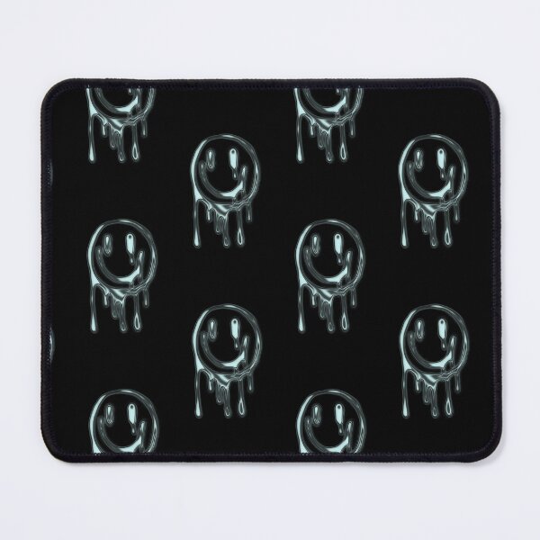 Item preview, Chrome Drip Smiley Graffiti – 3D Silver Chrome Street Art dark designed and sold by Tonband.