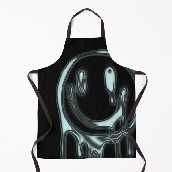 Artikelvorschau, Chrome Drip Smiley Graffiti – 3D Silver Chrome Street Art dark entworfen und verkauft von Tonband.