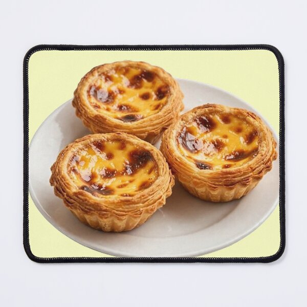 Item preview, Classic Portuguese Egg Tarts Macao Hong Kong Bakery Style Illustration designed and sold by PetalsPaws.