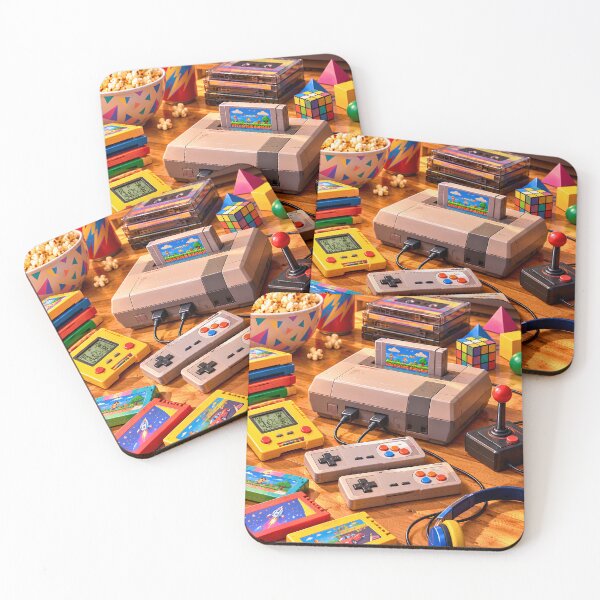 Item preview, 90s Retro Gaming Room Nostalgia Art designed and sold by Koalangel.