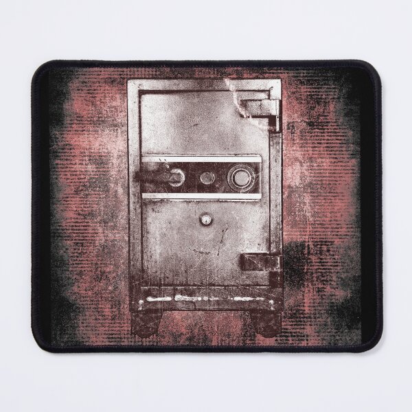 Item preview, Weathered Antique Iron Safe Red Vault Combination Lock designed and sold by Ghoul Enterprises.
