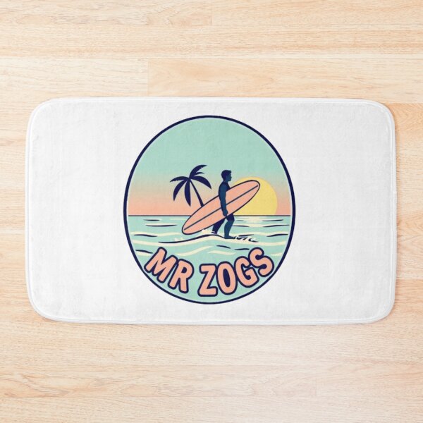 Item preview, Mr Zogs Retro Sunset Surfer Silhouette | Vintage Beach Logo designed and sold by MystiColo.