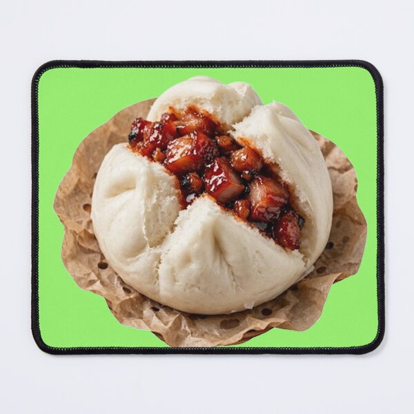 Item preview, Traditional Hong Kong Dim Sum Char Siu Bao BBQ Pork Bun Illustration designed and sold by PetalsPaws.