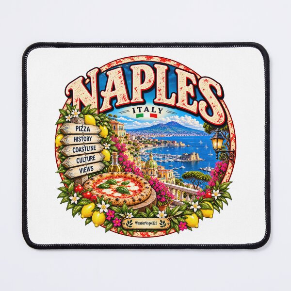 Item preview, Naples, Italy – Vesuvius, Pizza & Amalfi Coast Travel Design designed and sold by Wandervogel123.