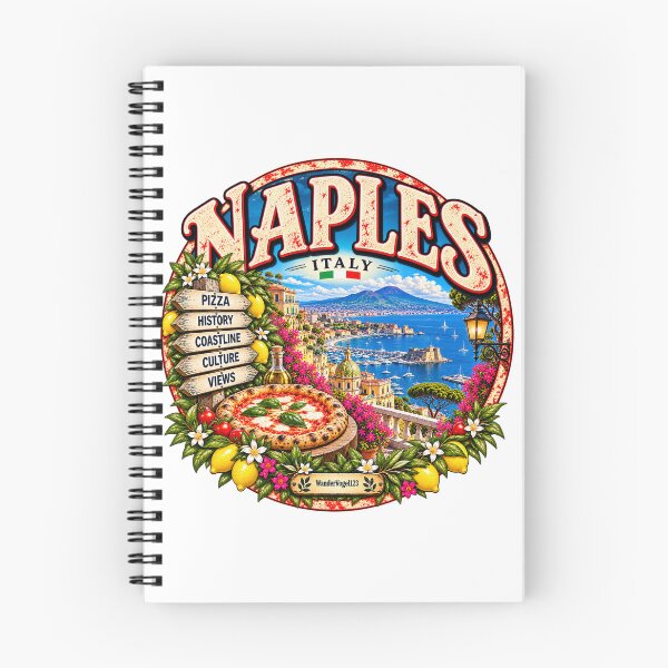 Item preview, Naples, Italy – Vesuvius, Pizza & Amalfi Coast Travel Design designed and sold by Wandervogel123.