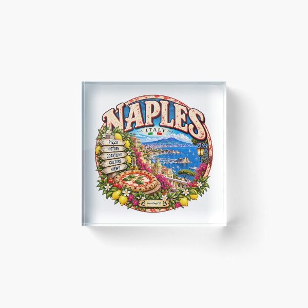 Item preview, Naples, Italy – Vesuvius, Pizza & Amalfi Coast Travel Design designed and sold by Wandervogel123.