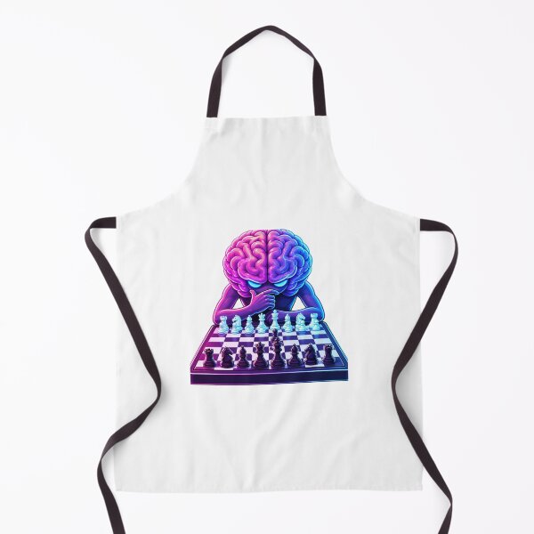 Item preview, Neon Brain Strategy Chess Master Vaporwave Sticker designed and sold by Gulele7.