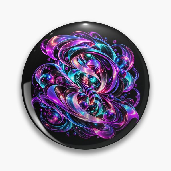 Item preview, Cosmic Spiral Vortex – Neon Celestial Energy designed and sold by TroviTutto.