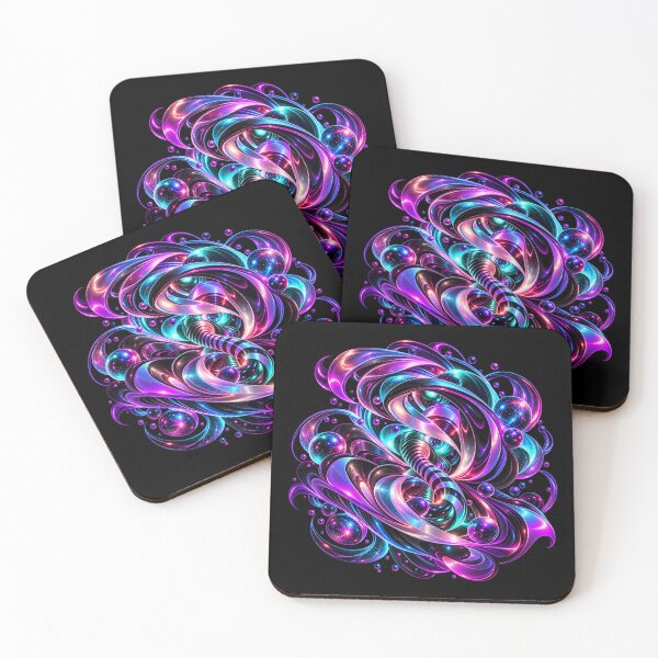 Item preview, Cosmic Spiral Vortex – Neon Celestial Energy designed and sold by TroviTutto.