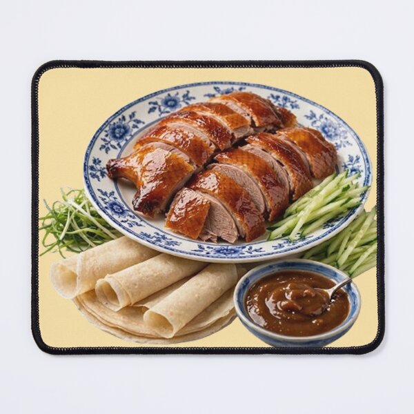 Item preview, Traditional Peking Roast Duck Illustration - Chinese Gourmet Food Art designed and sold by PetalsPaws.