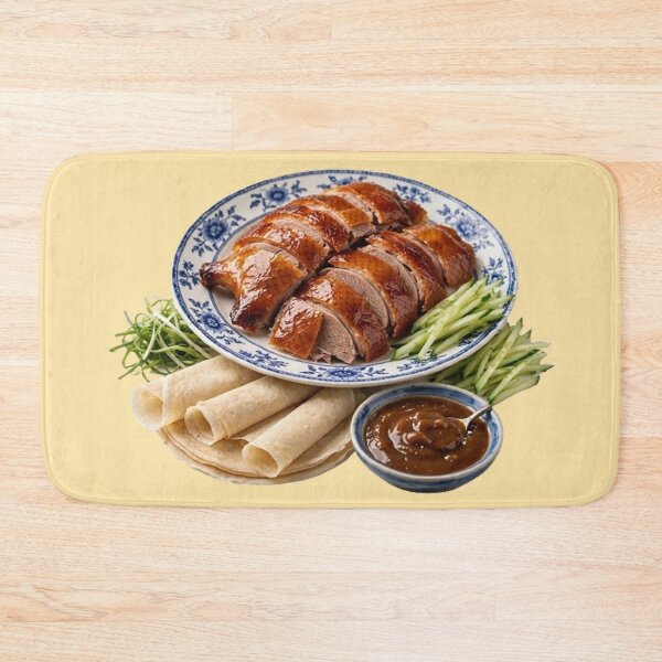 Item preview, Traditional Peking Roast Duck Illustration - Chinese Gourmet Food Art designed and sold by PetalsPaws.