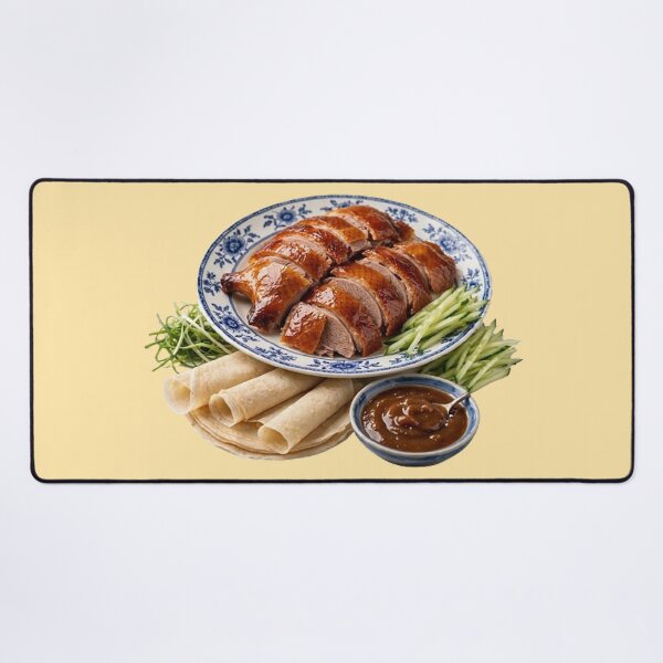 Item preview, Traditional Peking Roast Duck Illustration - Chinese Gourmet Food Art designed and sold by PetalsPaws.
