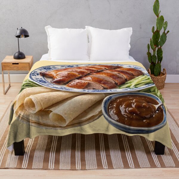 Item preview, Traditional Peking Roast Duck Illustration - Chinese Gourmet Food Art designed and sold by PetalsPaws.