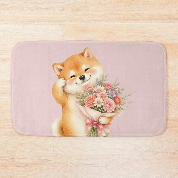 Item preview, Shiba Inu flirting with Bouquet designed and sold by QuicksandCase.