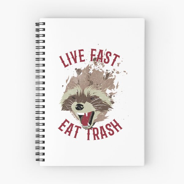 Item preview, Live Fast Eat Trash Angry Raccoon Face Textured designed and sold by opefultinen.